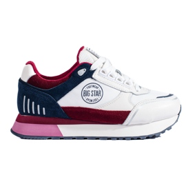 Kvinders hvide sneakers på platformen LL274369 Big Star