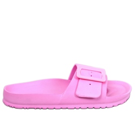 Gummiglas med Romero Pink spænde lyserød