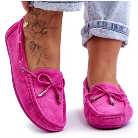 Dame ruskind Loafers Pink Si Passione lyserød