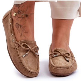 Dame ruskind Loafers Brun Si Passione