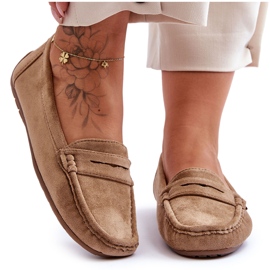 Dame ruskind Loafers Brun Lenvie