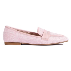 Elegante Shelovet pink loafers til kvinder lyserød