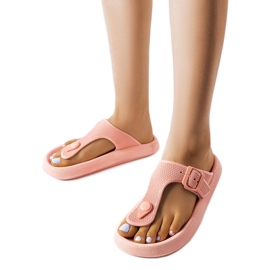 Pink platformssandaler fra Moretti lyserød