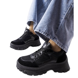 Sorte chunky sneakers fra Mikeladze