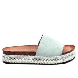 Donnie Green udsmykkede sandaler grøn
