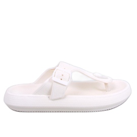 Sadier White bløde skum flip-flops hvid