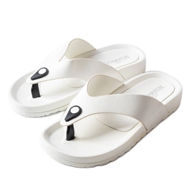 Elide hvide platform flip-flops