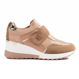 Shelovet brune wedge sneakers
