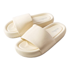 Beige platformsrutsjebaner fra Franco