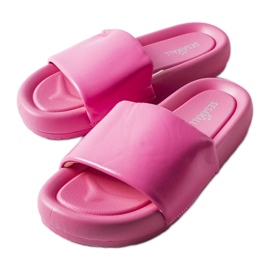 Pink platform hjemmesko fra Franco lyserød