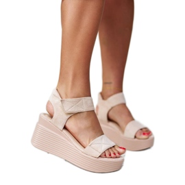 Beige kilesandaler fra Nerea