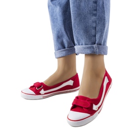 Røde tekstilsneakers fra Winifred