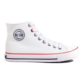 White Big Star T274026101 høje sneakers til kvinder hvid