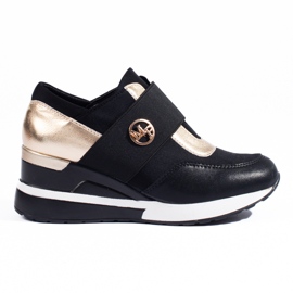 Sorte Shelovet wedge sneakers til kvinder