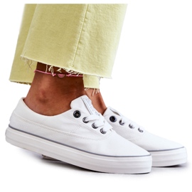 Dame Sneakers Big Star KK274017 Hvid