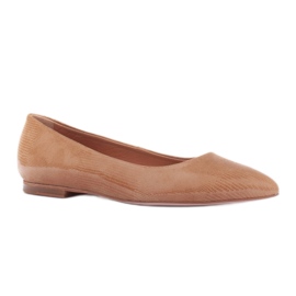 Marco Shoes Letvægts ballerinaer brun