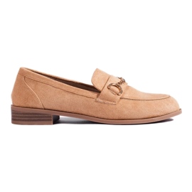 Brune Shelovet loafers til kvinder beige