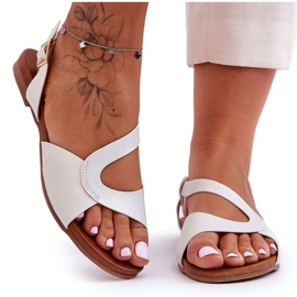 Flade Damesandaler S.Barski 541-22 Sølv