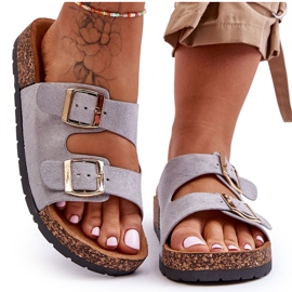 Cortina grå slip-on sandaler til kvinder