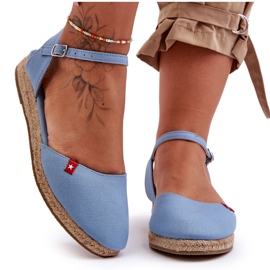 Kvinder Big Star Platform Espadrilles FF274532 Blå