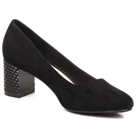 Suede pumps med høj hæl Sergio Leone W SK314E sort
