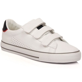 Sneakers lavet af økologisk læder med Velcro Big Star W INT1843A hvid