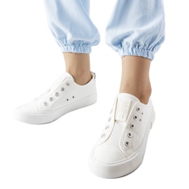 Big Star LL274162 hvide slip-on sneakers