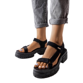 Sorte sandaler på stolpen Big Star LL276035