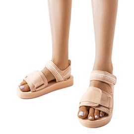 Big Star beige skumsandaler LL274787