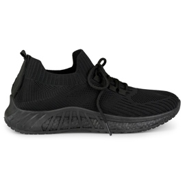 Sorte sports slip-on sko til kvinder
