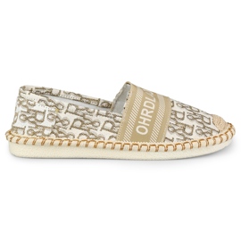Beige slip-on sko til kvinder