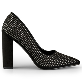 Sort rock pumps til kvinder