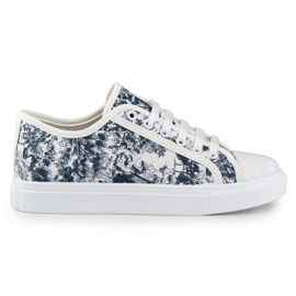 Sorte og hvide sneakers til kvinder