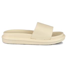 Komfortable klassiske beige hjemmesko til kvinder