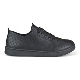 Bellis sorte gennembrudte sneakers til kvinder
