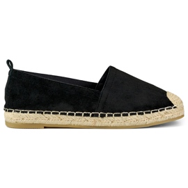 Klassiske sorte espadriller til kvinder