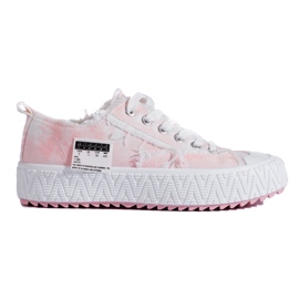 Shelovet pink platform sneakers lyserød
