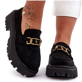 FB2 Dame Ruskind Platform Loafers Black Larey sort