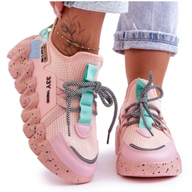 PS1 Moderigtige Slip-on sneakers Lys Pink Evolution lyserød