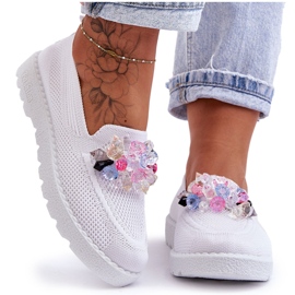 PM1 Slip-on sneakers til kvinder med udsmykning Hvid Taylor