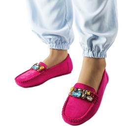 Pink loafers med lædersål fra Bertrand lyserød