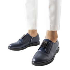 Marineblå elegante sko fra Augusto
