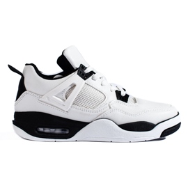 Sorte og hvide sneakers med tyk sål fra Shelovet