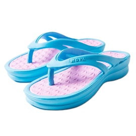 Blå lys flip flops fra Isla