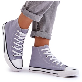 FR1 Klassiske sneakers til kvinder, høj grå remoer