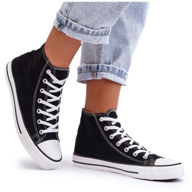 FR1 Klassiske High Top Sneakers til kvinder, sort og hvid Remos