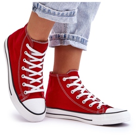 FR1 Klassiske High Top Sneakers til kvinder Rød Remos