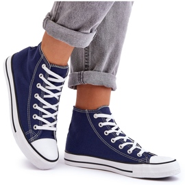 Klassiske høje sneakers til kvinder Marineblå Remos