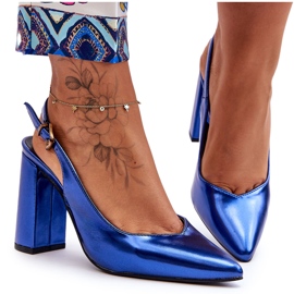 Klassiske højhælede pumps Blue My Love blå