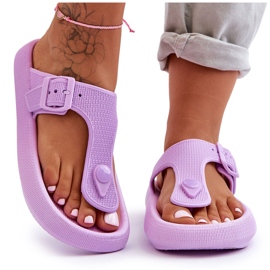Dame skum flip flops lilla Apollo violet